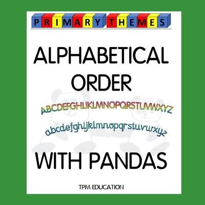 Book cover for Alphabetical Order with Pandas