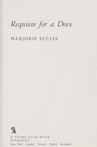 Cover of Requiem for a Dove