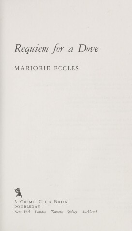 Cover of Requiem for a Dove