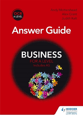 Book cover for OCR Business for A Level Answer Guide