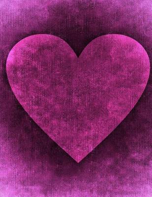 Book cover for Jumbo Oversized Heart Art on Purple