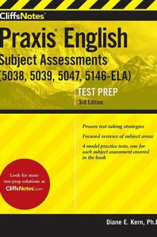 Cover of Cliffsnotes Praxis English Subject Assessments