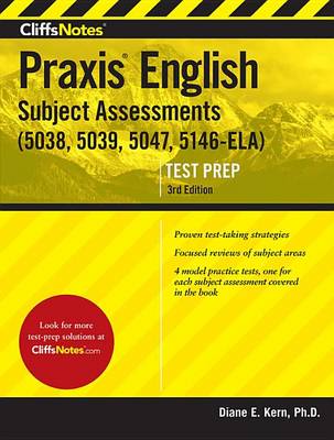 Book cover for Cliffsnotes Praxis English Subject Assessments