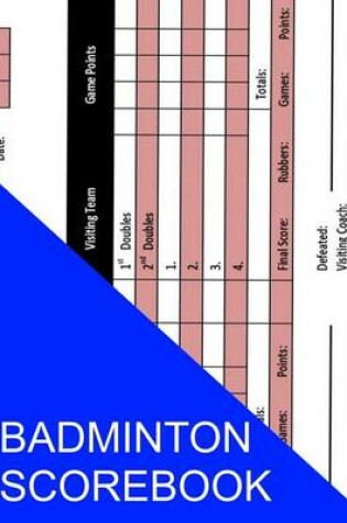 Cover of Badminton Scorebook