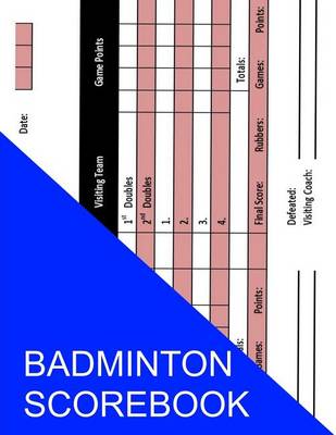 Book cover for Badminton Scorebook