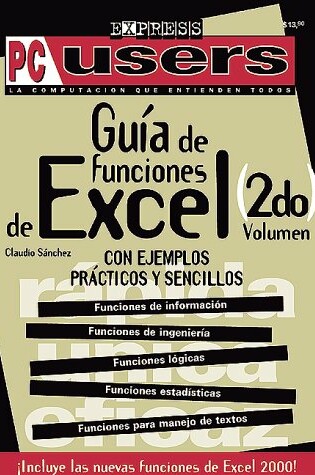 Cover of Guia de Funciones de Excel 2do Volumen