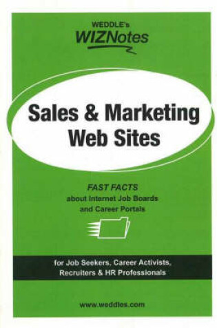 Cover of WEDDLE's WIZNotes: Sales & Marketing Web-Sites