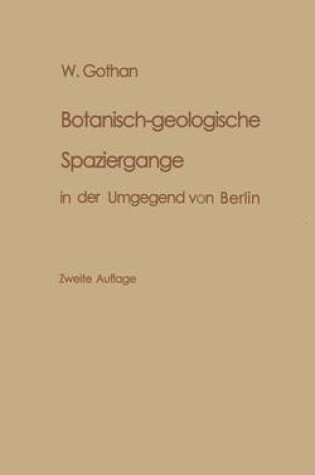 Cover of Botanisch-geologische Spaziergänge in der Umgegend von Berlin