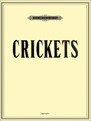 Book cover for Mungo Thomson & Michael Webster: Crickets