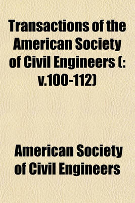 Book cover for Transactions of the American Society of Civil Engineers Volume 28