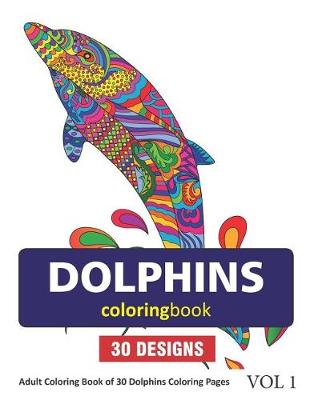 Book cover for Dolphins Coloring Book