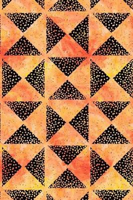 Book cover for Bullet Journal Notebook Triangles with Dots Pattern 2