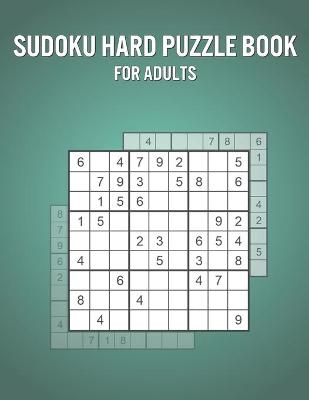 Book cover for Sudoku Hard Puzzle Book For Adults