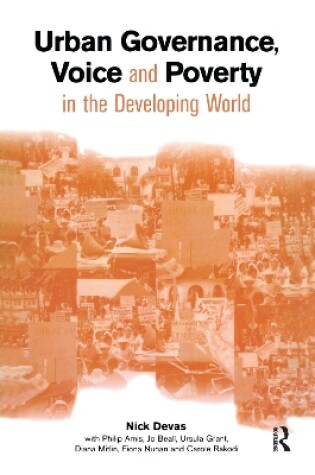 Cover of Urban Governance Voice and Poverty in the Developing World