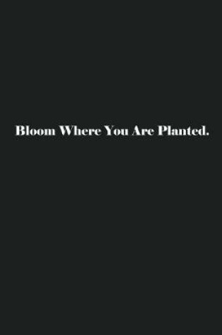 Cover of Bloom Where You Are Planted.