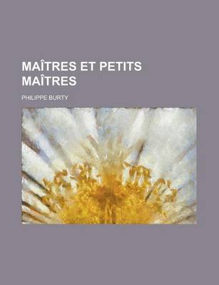 Book cover for Maitres Et Petits Maitres