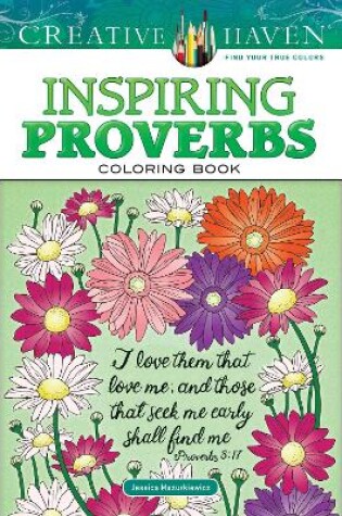 Cover of Creative Haven Inspiring Proverbs Coloring Book