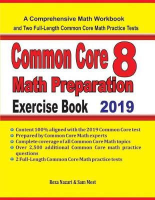 Book cover for Common Core 8 Math Preparation Exercise Book