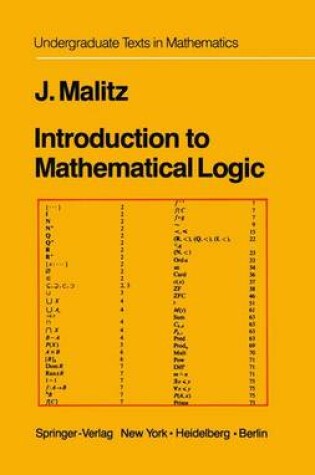 Cover of Introduction to Mathematical Logic