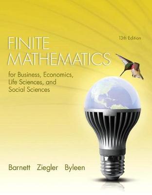 Book cover for Finite Mathematics for Business, Economics, Life Sciences and Social Sciences Plus New Mylab Math with Pearson Etext -- Access Card Package