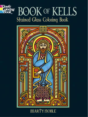 Book cover for Book of Kells, Stained Glass Coloring Book