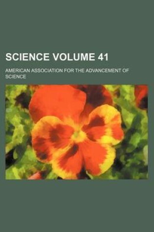 Cover of Science Volume 41