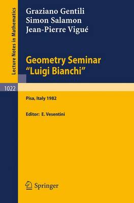 Book cover for Geometry Seminar "Luigi Bianchi"