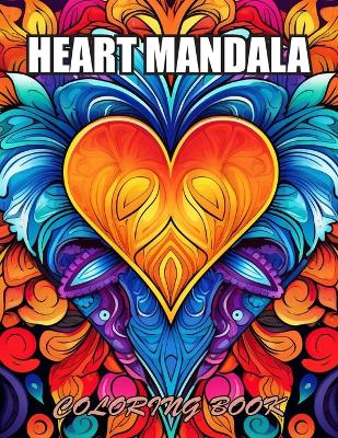 Book cover for Heart Mandala Coloring Book