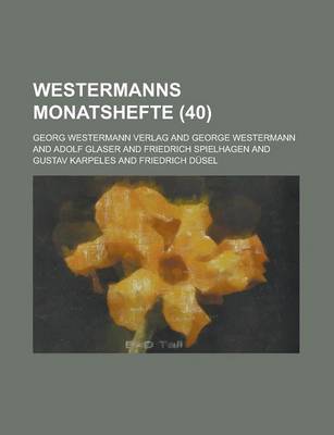 Book cover for Westermanns Monatshefte (40 )