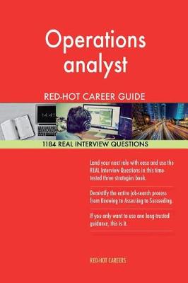 Book cover for Operations Analyst Red-Hot Career Guide; 1184 Real Interview Questions