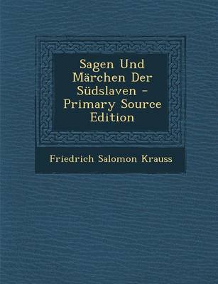 Book cover for Sagen Und Marchen Der Sudslaven