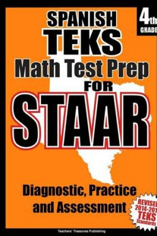 Cover of Spanish TEKS 4th Grade Math Test Prep for STAAR