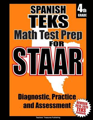 Book cover for Spanish TEKS 4th Grade Math Test Prep for STAAR