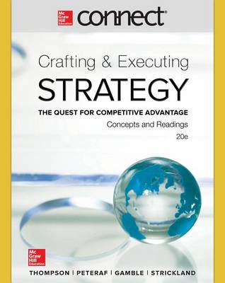 Book cover for Connect 1 Semester Access Card for Crafting & Executing Strategy: Concepts and Readings