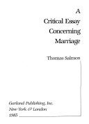 Book cover for Crit Essay Concern Marriag