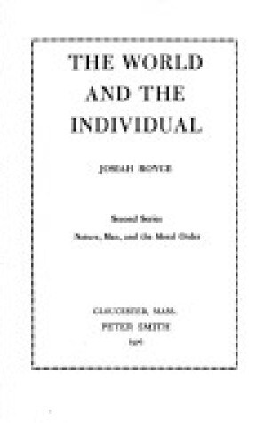 Cover of World and Individual