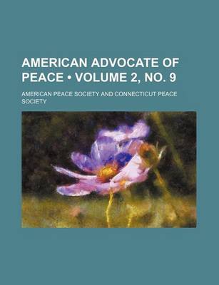 Book cover for American Advocate of Peace