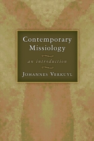 Cover of Contemporary Missiology