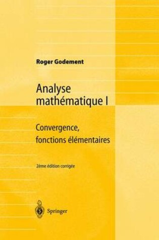 Cover of Analyse Mathematique I