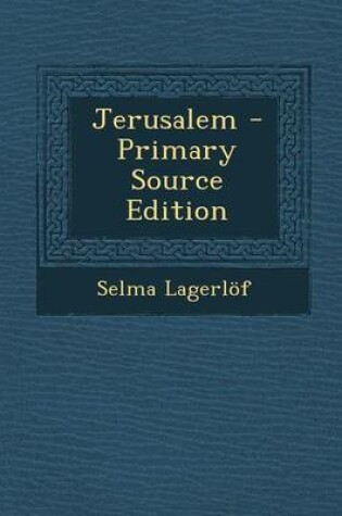 Cover of Jerusalem - Primary Source Edition