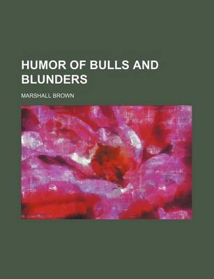 Book cover for Humor of Bulls and Blunders