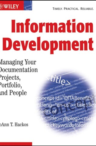 Cover of Information Development