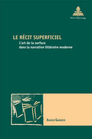 Cover of Le Recit Superficiel