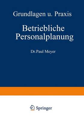Book cover for Betriebliche Personalplanung