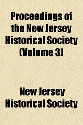 Book cover for Proceedings of the New Jersey Historical Society Volume 1-4