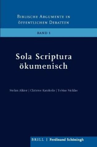 Cover of Sola Scriptura OEkumenisch