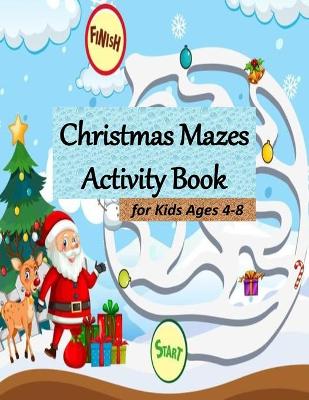 Book cover for Christmas Mazes Activity Book