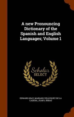 Book cover for A New Pronouncing Dictionary of the Spanish and English Languages; Volume 1