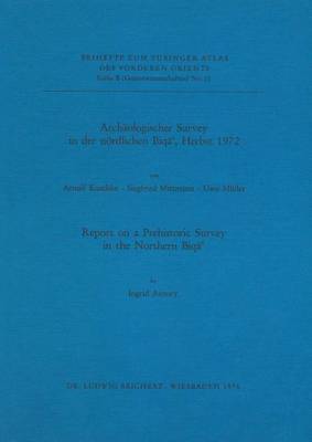 Book cover for Archaologischer Survey in Der Nordlichen Biqa', Herbst 1972