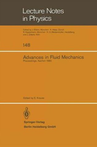 Cover of Advances in Fluid Mechanics